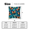 thumbnail image 5 of Butterfly Velvet Bed Pillow Set with Unique Patterns in Sizes 16x16, 18x18, and 20x20 Inches - Includes 2 Chair Pillow Covers,Bed Pillow for Any Occasion, 5 of 6