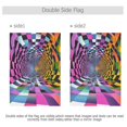 thumbnail image 4 of Yayeee Garden Flag 12" x 18" Double Sided Outdoor Yard Lawn Holiday Decorations, Green Wavy Plaid, 4 of 6