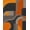 Orange, Pattern 1, variant on Design&I 8'x10' Washable Area Rug Extra Large Skid-Resistant Low Profile Orange Gray Geometric Design Elegant Abstract Shapes with Curved and for Living Room, Family