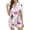 Brick Red, variant on Pajamas for Women Set Two Piece Outfits Short Sleeve V Neck Shorts Pjs Sets Sleepwear Navy XL