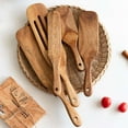 thumbnail image 4 of Ame Kitchen Alien Wooden Long Shank Spatula Matter Mixture Shovel Wood Sauce Shovel Stirring Shovel Dinnerware, 4 of 8