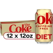 Diet Coke Caffeine Free Soda Pop, 12 fl oz, 12 Pack Cans