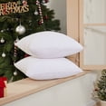 thumbnail image 5 of Deconovo Corduroy Decorative Throw Pillow Covers Pack of 2,, Whtie, 18 x 18 Inch, Square Cushion Covers for Couch Sofa Bed Living Room, 5 of 6