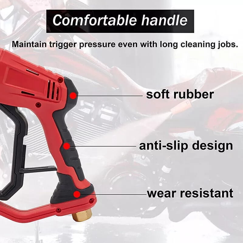 High Pressure 4000PSI Car Power Washer Gun Spray Wand Lance Nozzle and Hose Kit