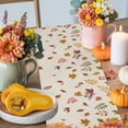 thumbnail image 4 of Gnome Fox Pumpkin Table Runner, Autumn Thanksgiving Kitchen Dining Table Decoration for Home Party Decor 13x60 Inches, 4 of 9