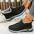 thumbnail image 5 of Gyexs Mens Snow Boots Winter Shoes for Women Thermal Insulated Comfortable Lined Booties for Cold Weather Outdoor Activities Z01 Black Size 7.5, 5 of 9