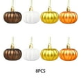 thumbnail image 2 of 16 Pcs Fall Pumpkin Hanging Ornaments Mini Pumpkin Ball Decorations for Thanksgiving Tree Halloween Harvest Autumn Home Party Farmhouse Small Tree Decor Holiday Seasonal Decorations, 2 of 3