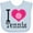Blue, variant on Inktastic Tennis Player I Love Tennis Girls Baby Bib