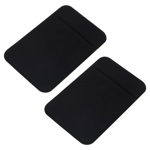 Toyvian 2pcs Adhesive Wallet Sleeve For Mobile Phone Back Credit Card Holder Durable And Convenient Cards Bag For