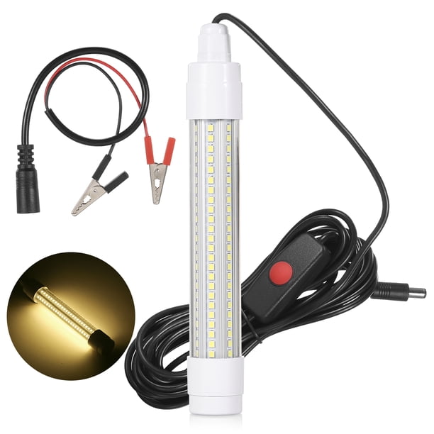 Lámpara de pescado 144 LED Luz de pesca sumergible Lámpara de buscador de peces bajo el agua Señuelo Tomshoo Lámpara de pescado