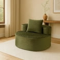 thumbnail image 3 of YYAo Modern Sofa,Couch for Living Room,Modern Sofa with Deep Seat, Comfy Compressed Single Sofa, No Assembly Required, Green, 3 of 6
