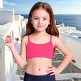 thumbnail image 6 of REDARER Girls Solid Swim Top, Spaghetti Strap Bikini Top for Kids Summer Beach Pool,5-6 Years, 6 of 9