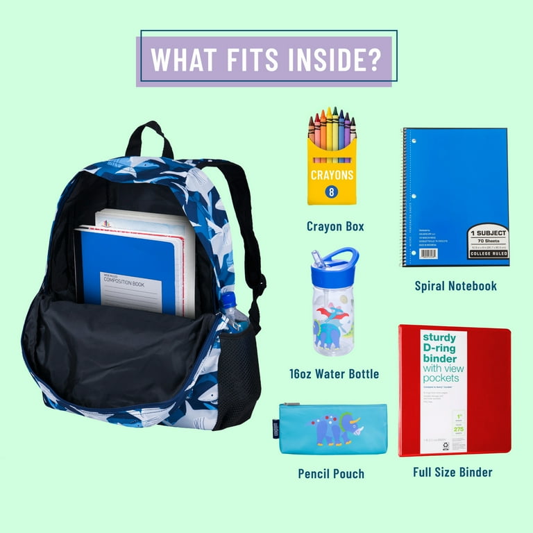 Bluey 4 Piece Backpack Set for Pre-School Girls & Boys, Kids 16 inch School Bag with Front Zip Pocket, Blue, Kids Unisex, Size: One Size