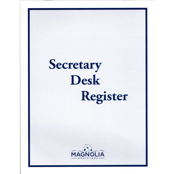 Magnolia Registers Check Registers for Deskbook Checks, Secretary Desk