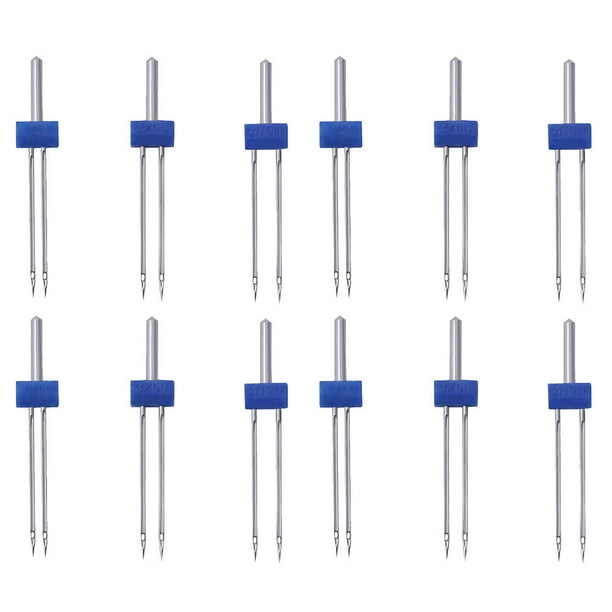 Kit de 12 agujas para máquina de coser, agujas dobles eléctricas, accesorios de costura.