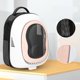 thumbnail image 2 of Mochila para gatos, gran espacio, transpirable, visión amplia, portátil, con cierres de seguridad, color rosa, 2 of 7