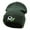 Olive, variant on Soccer Ball Tortoise Embroidered 12 Inch Long Knitted Beanie - Royal OSFM