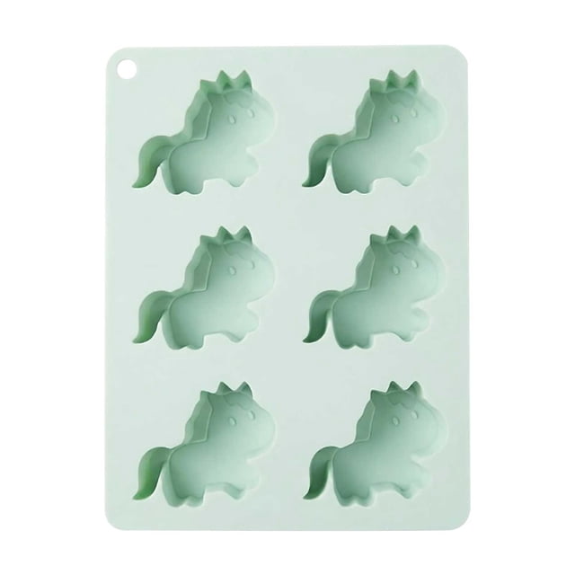 Molde de silicona multifuncional con forma de caballo para hielo, chocolate, gelatina y pasteles. Molde flexible antiadherente para fiestas temáticas del Oeste, postres y bebidas.