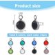 thumbnail image 2 of 112pcs Crystal Birthstone Pendants 8 Colors Round Glass Rhinestone Charms Stainless Steel Crystal Charms with Jump Rings for Jewelry Necklace Bracelets Earrings Making, 2 of 5