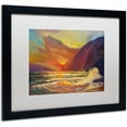 thumbnail image 2 of Trademark Fine Art "Hawaiian Coastal Sunset" Canvas Art by Manor Shadian, White Matte, Black Frame, 2 of 4