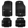 thumbnail image 4 of FH Group Trimmable Rubber Black Car Floor Mats, Universal Fit 4pc with Air Freshener, 4 of 6