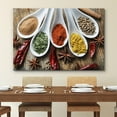 thumbnail image 2 of wall26 Canvas Print Wall Art Close Up View of Seasonings with Star Anise &amp; Peppers Fruit Food Photography Realism Chic Scenic Colorful Multicolor Ultra for Living Room, Bedroom, Office - 24", 2 of 5