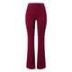 thumbnail image 5 of Pantalones de yoga acampanados con cintura alta elástica para mujer - Tejido acanalado, poliéster, largo completo, informal/deportivo - XS-XL, 5 of 8