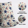 thumbnail image 5 of American 4th of July Patriotic Pillow Covers 20X20 Set of 2, Red Blue Cream Star Independence Memorial Day Throw Pillowcovers Holiday Theme Decor Outdoor Farmhouse Cushion Cover Couch Sofa Bed, 5 of 6