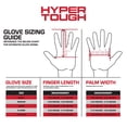 thumbnail image 4 of (2 pack) Hyper Tough Leather Palm Multi-Use Work Gloves, Glacier Gray, 4 of 7