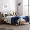 thumbnail image 5 of Rest Haven Fleece/Sherpa Bed Blanket, Queen, Blue, 5 of 5