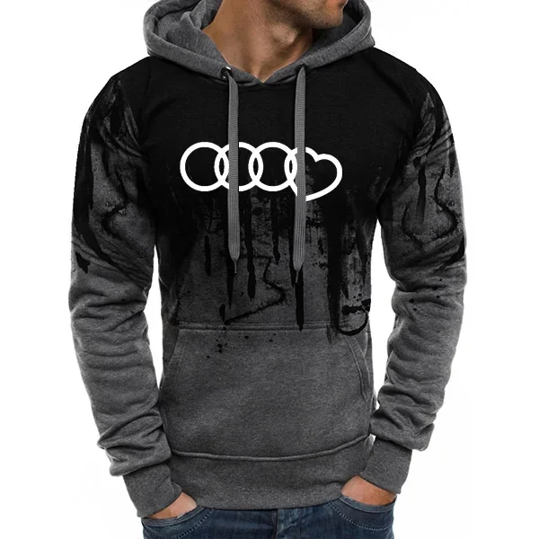 Venta caliente de chándal para hombre, sudaderas con capucha o pantalones deportivos Splash-ink de alta calidad, conjunto deportivo informal diario para hombre, conjuntos para correr para otoño e invi