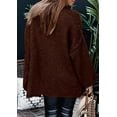 thumbnail image 7 of PRETTYGARDEN Women's Winter Turtleneck Oversized Sweaters Long Sleeve Chunky Knit Slouchy Pullover Sweater Tops, 7 of 7