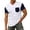 2-White3, variant on Mens T-Shirts Soft Pocket T Shirts for Men Short Sleeve V Neck Pink Tshirt for Men