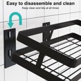 thumbnail image 3 of destyer Wall Mounted Kitchen Shelf Stainless Steel Rack Dish Bowl Seasoning Storage Organizer 25cm Seasoning Rack, 3 of 7
