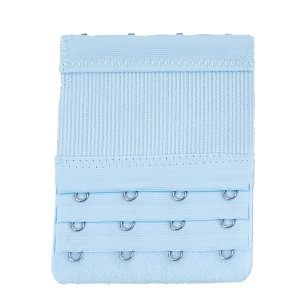 Sonducket Extensores de sujetador con correa de extensión, transpirables, 3 filas, 4 ganchos, sujetadores ajustables, accesorios, Clips, ropa interior de Accesorios de disfraces azul claro Sonducket AP010605-08