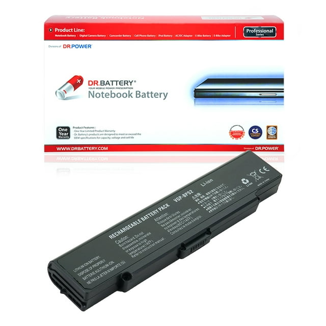 DR. BATTERY - Remplacement de Sony VAIO PCG-6D1L / PCG-6Q1L / PCG-7F1L / PCG-7G2L / PCG-7R2L / PCG-7T1L / VGN-N320E / VGN-S / VGP-BPS2 / VGP-BPS2A / VGP-BPS2 / VGP-BPS2 /