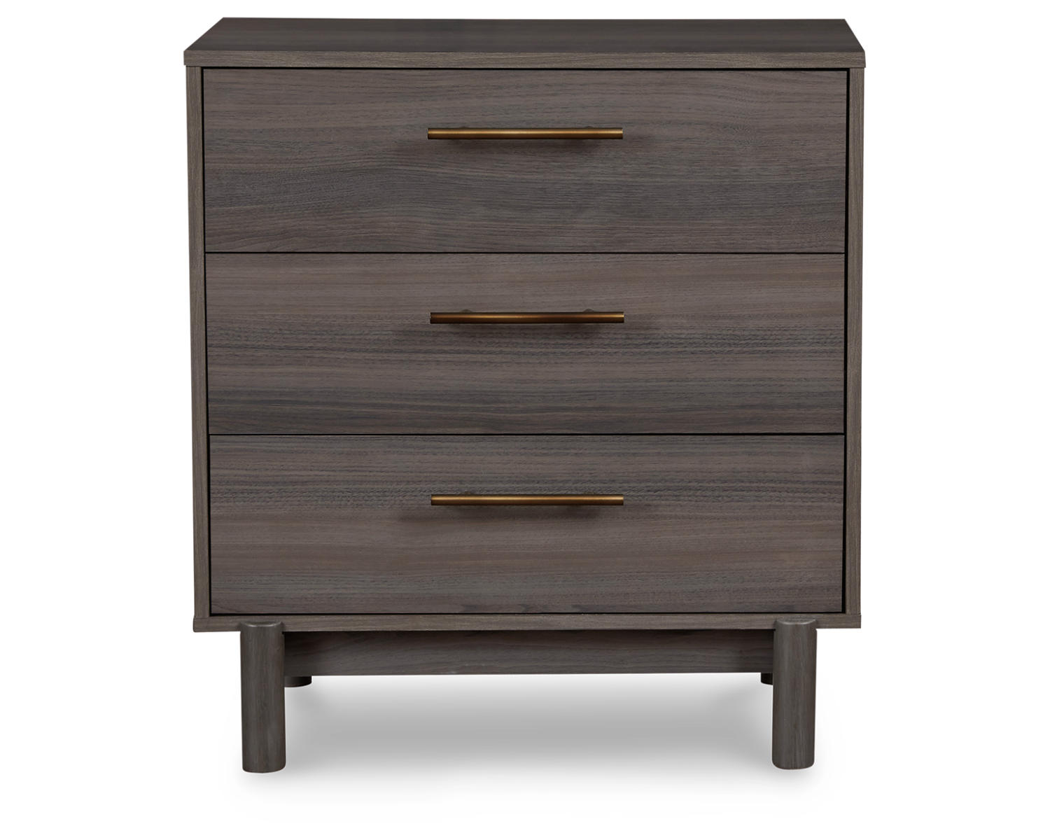 Signature Design by Ashley Brymont Mid-Century Modern 3 Drawer Chest of Drawers, Dark Gray - image 4 of 6