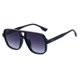thumbnail image 1 of Gafas de sol cuadradas grandes y elegantes de color verde para conducir con estilo Diseño retro unisex para el sol, 1 of 2