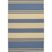 Couristan Five Seasons South Padre Blue & Cream Indoor/Outdoor Rug, 2'x3'7'