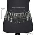 thumbnail image 5 of Weflink Luxurious Belly Chain Waist Chain Jewelry with Rhinestones Tassels For Women Wear, 5 of 11