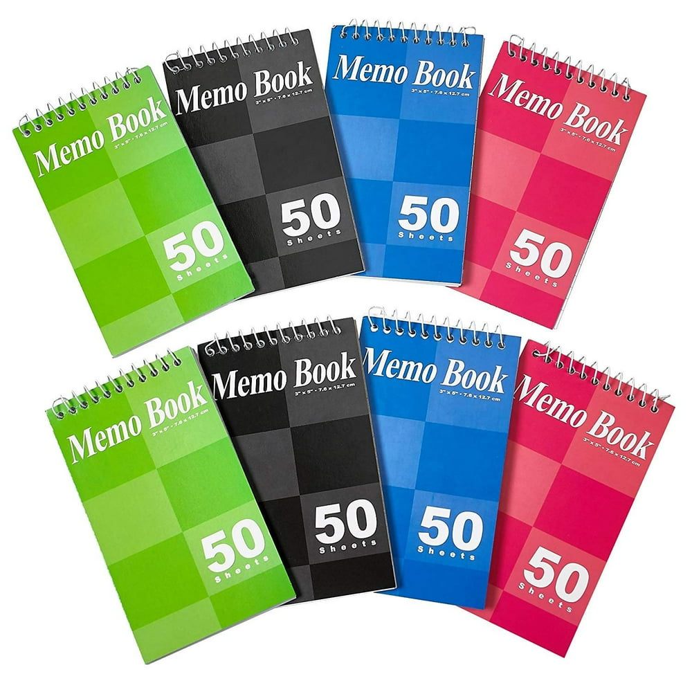 Spiral Notepads 3x5 Small Spiral Memo Pads Top Bounded Memo Books