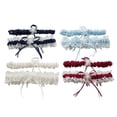 thumbnail image 1 of Bridal Wedding Lace Ribbon Flower Garters Decorations for Bride and Bridesmaid, 1 of 5