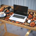 thumbnail image 3 of Long Mouse Pads for Desk,Halloween Pumpkins Bats and Spider Webs Desk Mats on Top Of Desks, Desk Mouse Pad Extra Large with 3mm Non-Slip Base and Stitched Edge for Gaming,Office,Work,Home 35.4x15.7in, 3 of 5
