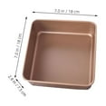 thumbnail image 2 of MEIBUTYUP Cake Pan Chocolate Carbon Steel for Baking Use Classic Mold Elevated Design, 2 of 8