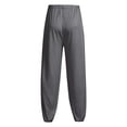 thumbnail image 4 of qucoqpe Men's Baggy Harem Pants Casual Loose Fit Yoga Pants Sweatpants Lightweight High Waisted Drawstring Wide Leg Hippie Pants Jogger Trousers, 4 of 5