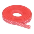 thumbnail image 1 of Uxcell Grosgrain Ribbons with White Dots Ribbon Bow Decoration Crafts Gift Wrapping Wedding Fresh Red 25 Yards 3/8 Inch, 1 of 7