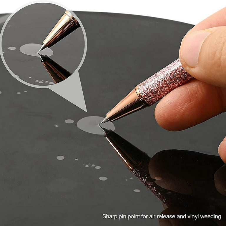 2 Pcs Glitter Weeding Pen Fine Point Pin Pen Weeding Tool for Vinyl Release  Pen for Easy Craft Vinyl Projects 