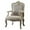 White, variant on ACME Picardy Accent Chair with Pillow in Antique Pearl