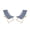 Dark Blue-2 Pcs, variant on Leumius Folding Chaise Lounge,Wood Outdoor Folding Chaise Lounge,Pool Chairs for Beach,Yard,Patio,Set of 1,Blue