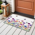 thumbnail image 4 of Entryway Rug 2'x3', Spring Flowers Small Rug for Kitchen Bathroom Door Mat Indoor Entrance, Watercolor Butterfly Dragonfly Daisy Country Non-Slip Area Rugs Floor Mats Carpet Front Door Rugs, 4 of 8